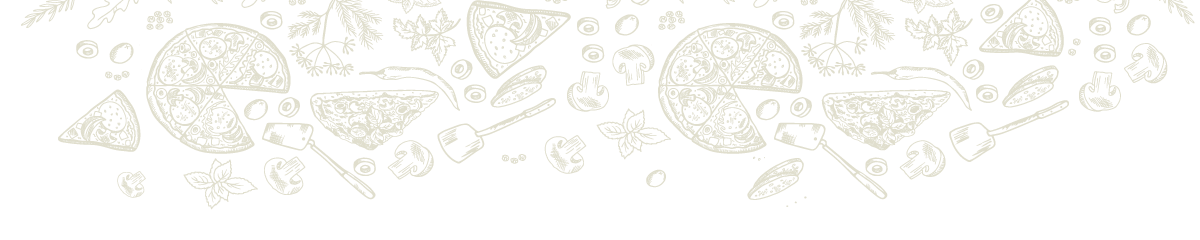 Imagen de pizza y sus ingredientes separados